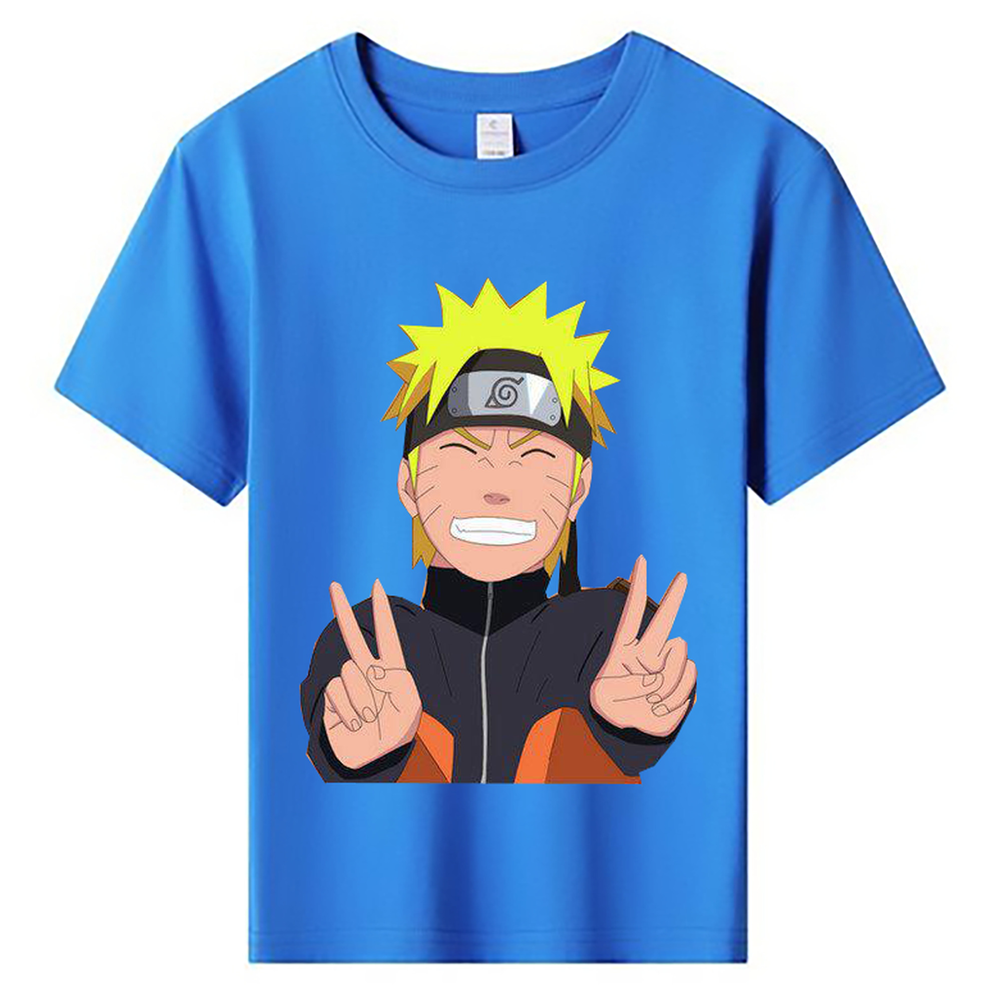 （画像用） NARUTO -ナルト- うずまき ナルト Uzumaki Naruto 綿100％キッズTシャツ（フロントプリント）